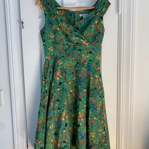 Disney Parks Enchanted Tiki Room cap sleeve Dress.